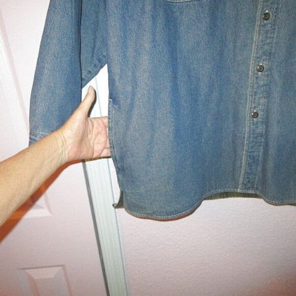 Vtg Wolverine Chore Jacket Mens Size XL Blanket Lined Denim Corduroy Collar Barn - Picture 4 of 12